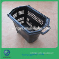 Colorful Supermarket Basket with Handle&Wheels